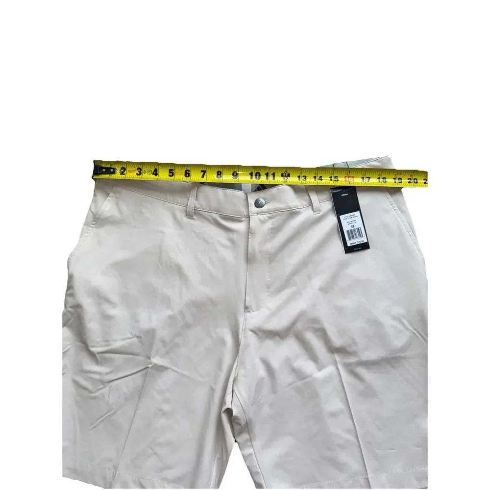 Adidas Woven Stretch Golf Chino Shorts Clear Brown MSRP $70 Size 38 Mens New